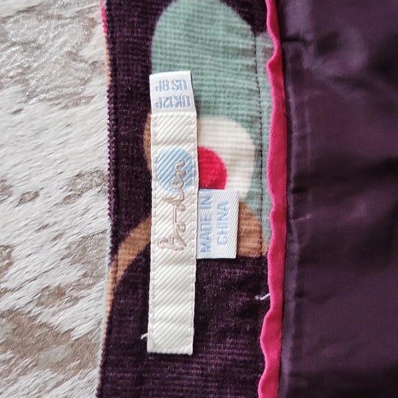 Boden Cord Abstract Floral Print Dress Sz8P - Picture 3 of 8